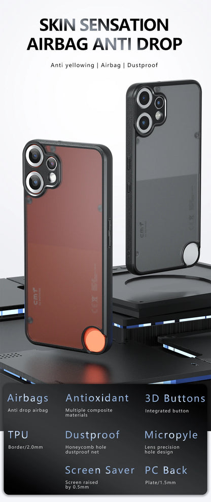 Matte Shockproof Phone Case for Nothing CMF Phone 2 Pro Hard Bumper Soft Clear Back Cover Cases for Nothing CMF Phone 2Pro