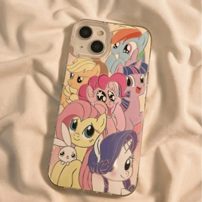 My Little Pony Pinkie Pie Phone Cases for IPhone 15 14 13 12 11 Pro Max Y2K Decorative Cover for IPhone 14 15 Plus Protective