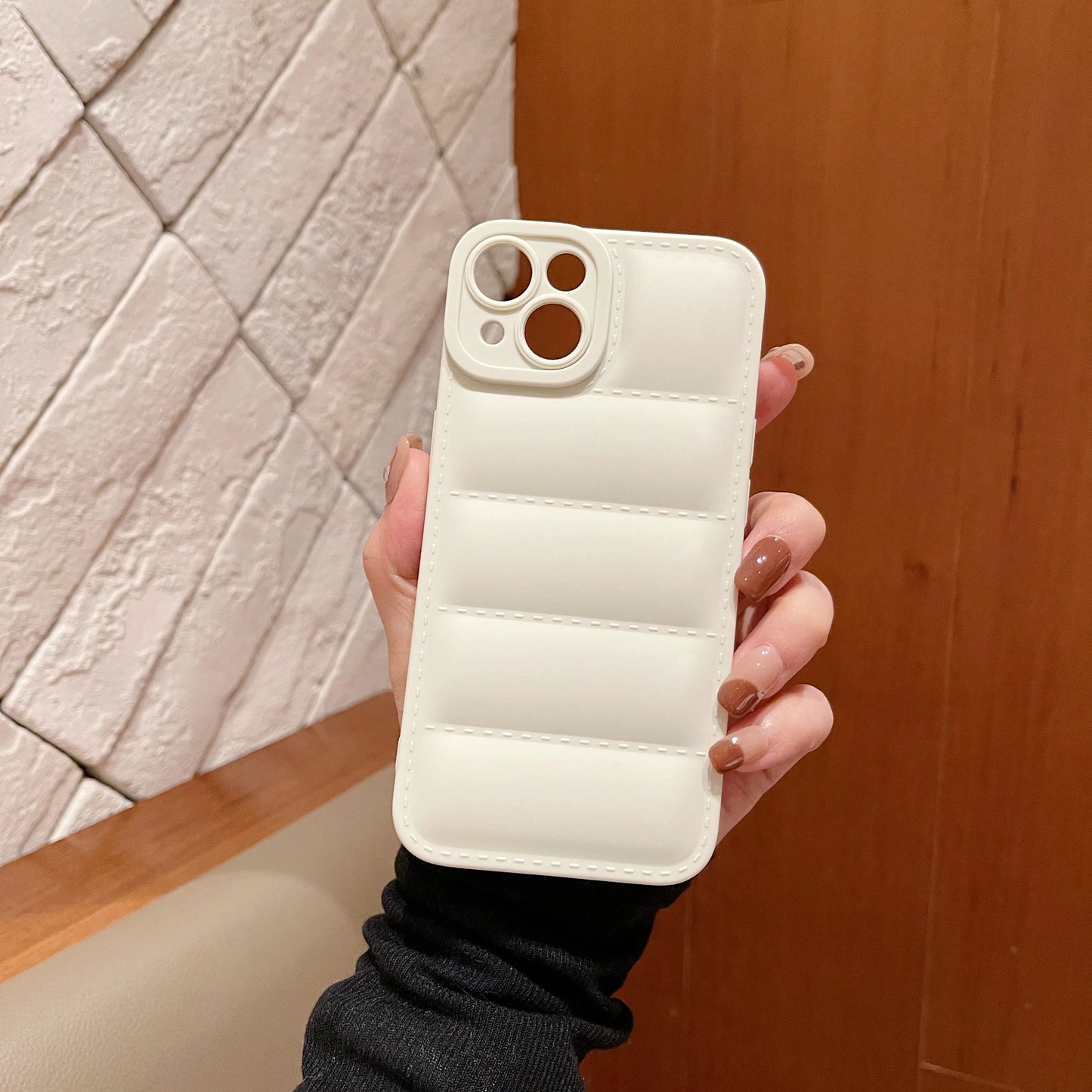 Puffer Phone Case For iPhone 15 14 13 12 11 Pro Max Down Jacket Phone Cases for iPhone 11 Xr 7 8 Plus