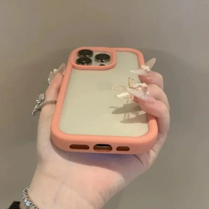 Luxury Transparent Candy Phone Case For iPhone 17 Air 11 12 13 14 15 16 17 Pro Max Plus Shockproof Clear Bumper Cases Cover