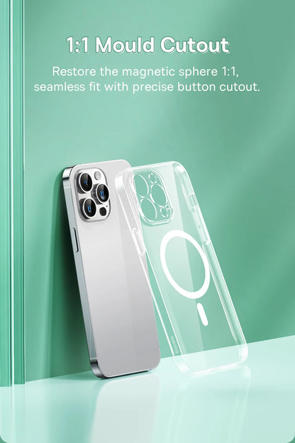 Baseus Magnetic Phone Case for iPhone 15 14 13 12 11 Pro Max Wireless Charging Cover For iPhone 15 14 Pro Max Magnet Clear Case