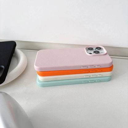 Fashion Liquid Silicone Leather Soft Phone Cases For iPhone 16 15 14 13 12 11 Pro Max 14 Plus Soft Shockproof Bumper Back Cover