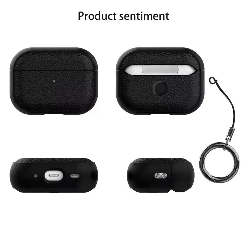 For AirPods Pro 3 Case Cover with Metal Buckle Luxury TPU Protective Full Cover Case Shockproof Scratchproof