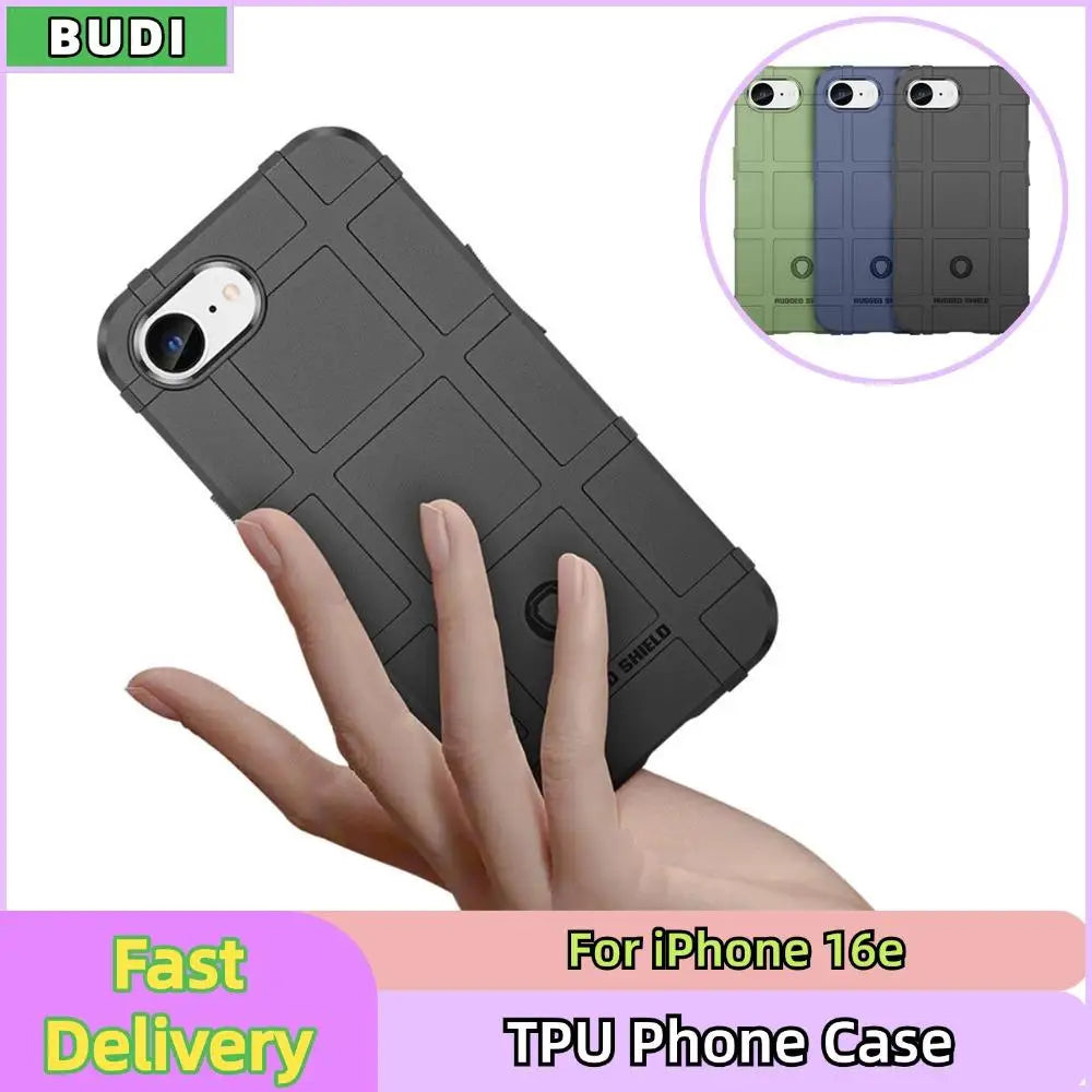Phone Case For iPhone 16e Rugged Armor Shockproof Phone Case Soft TPU Slim Full Back Case For iPhone 16e 6.1 inch