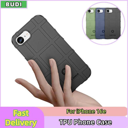 Phone Case For iPhone 16e Rugged Armor Shockproof Phone Case Soft TPU Slim Full Back Case For iPhone 16e 6.1 inch