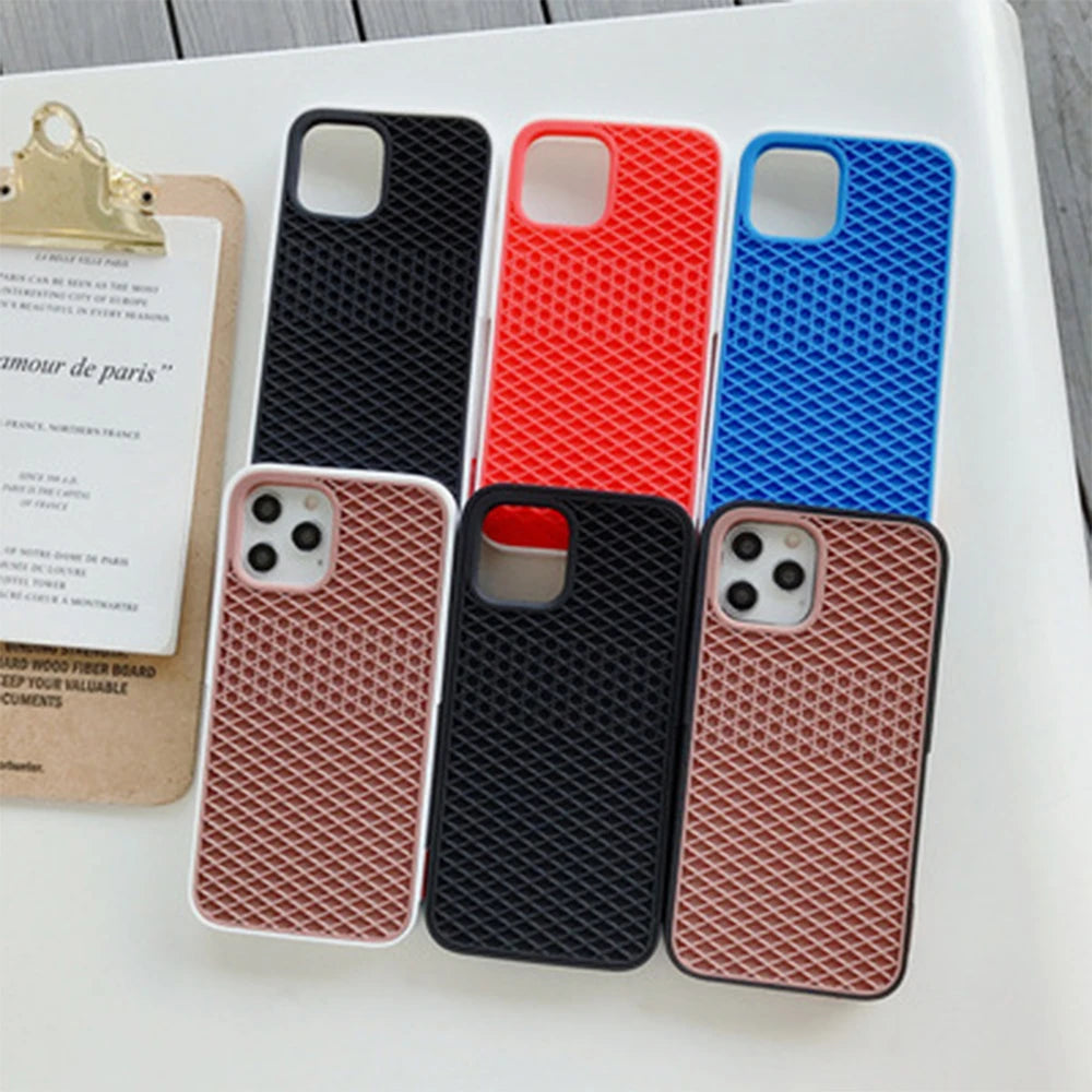 Waffle Shoe Sole Phone Case For iPhone 17 16 15 14 13 12 11 Pro Max Plus Mini X XR XS 6 7 8 Cases Silicone Back-Van-case Cover