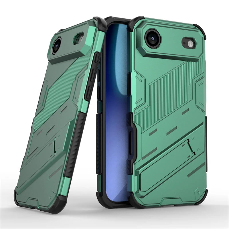 Shockproof Phone Case For iPhone 17 Air Phone Holder Armor PC Full Cover Back Case iPhone17 Pro Max Cover For iPhone 17 Air Case
