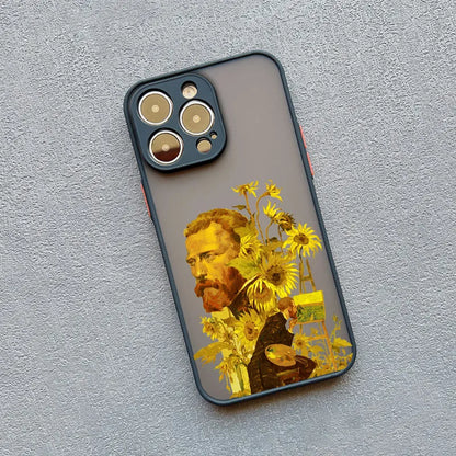 Art Painting Phone Cases For iPhone 11 12 13 14 15 16 Pro Max 15 14 Plus 13 12 Mini X XS XR 7 8 Plus SE2 Shockproof Case Cover