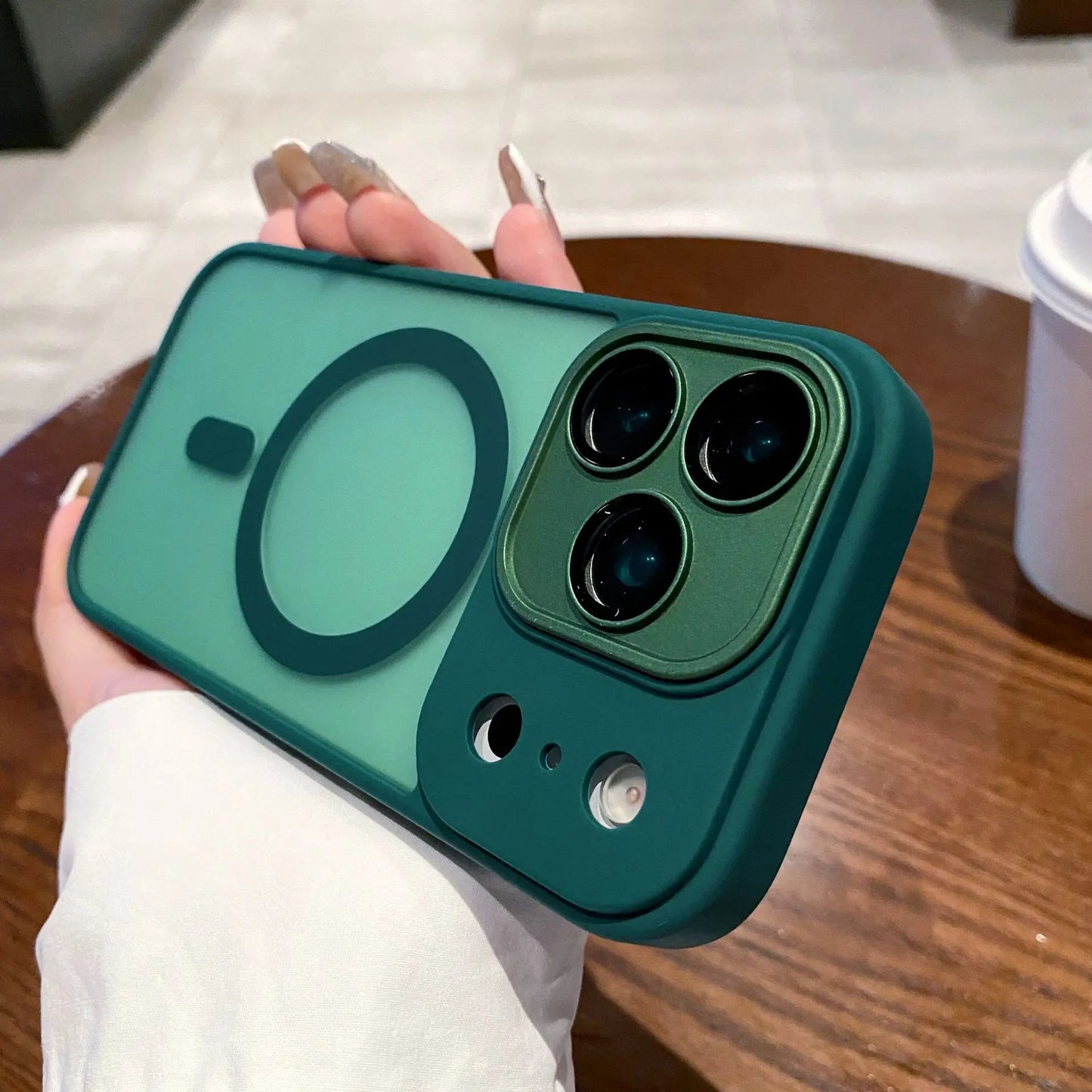 Phone Case for iPhone17 ProMax 17PRO 17Air Luxury Matte Protective Cover For iphone 17 Magsafe Magnetic Wireless Charging Shell