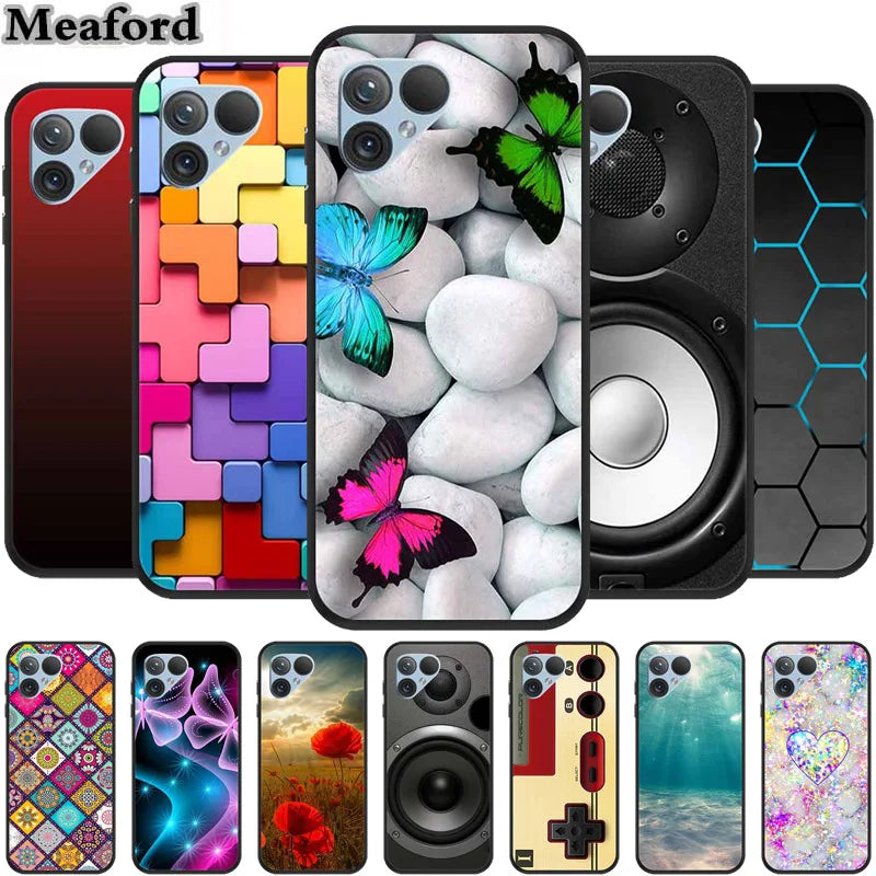 For Fairphone 5 Case 6.46" TPU Soft Silicone Bumper Luxury Back Cover Phone Cases for Fairphone5 5G Flower Cute Shockproof Coque