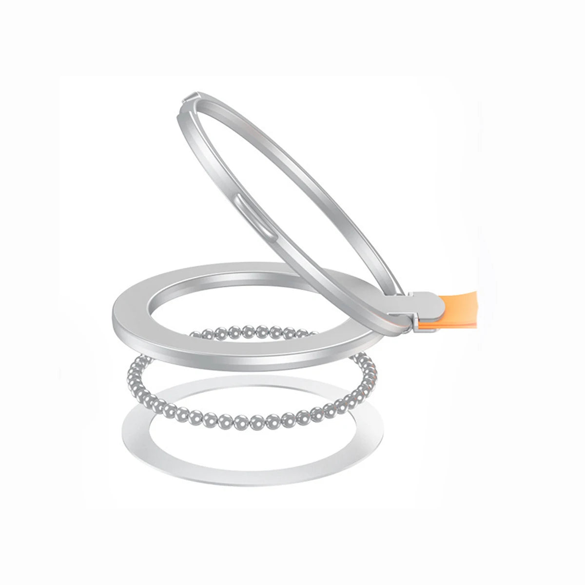 Strong Magnetic Phone Holder For iPhone 16 15 14 13 Series with Silicone Lanyard Dropproof Cover Magnetic 360° Rotatable Stand