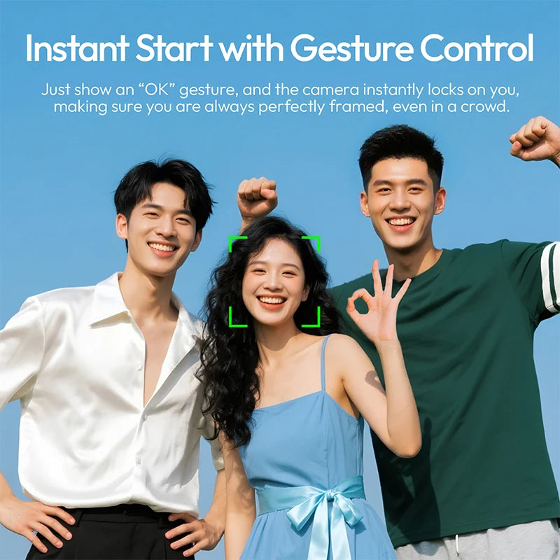 Ulanzi TT23 Auto-Tracking Selfie Stick Tripod for Travel Vlog Livestreaming