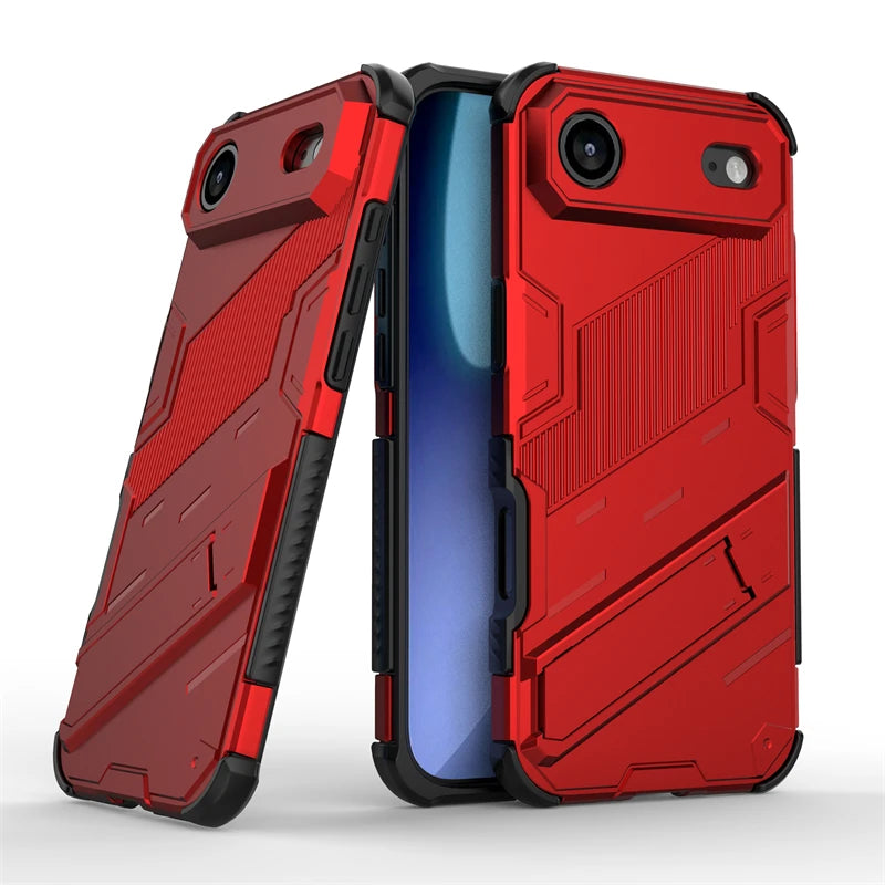 Shockproof Phone Case For iPhone 17 Air Phone Holder Armor PC Full Cover Back Case iPhone17 Pro Max Cover For iPhone 17 Air Case