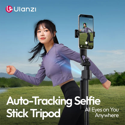Ulanzi TT23 Auto-Tracking Selfie Stick Tripod for Travel Vlog Livestreaming