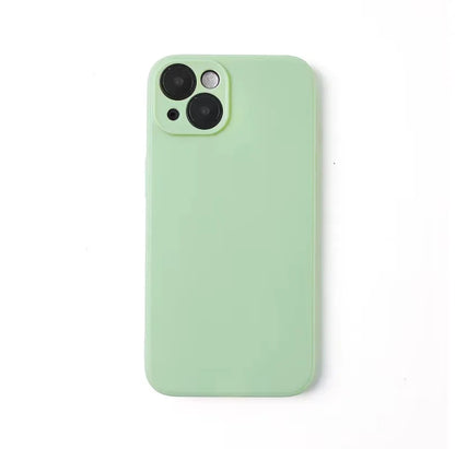 Liquid Silicone Phone Case for iphone 13 mini 14 15 Pro Max 15 Plus Candy Color Soft Back Cover Cases