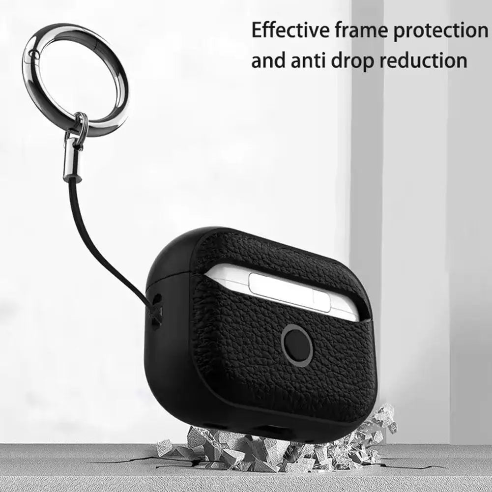 For AirPods Pro 3 Case Cover with Metal Buckle Luxury TPU Protective Full Cover Case Shockproof Scratchproof