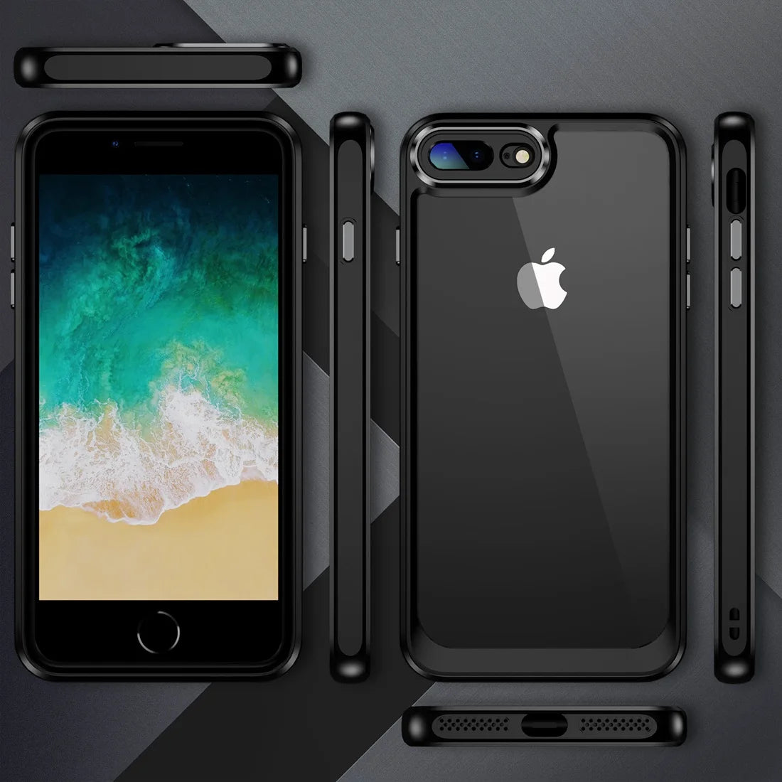 Case for iPhone SE 2020 2022 SE2 SE3 Shockproof Phone Bumper Cover Anti-Scratch translucent Back Fit iPhone 8/iPhone 7 4.7 Cases