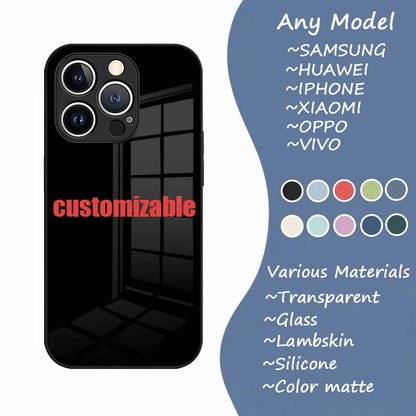 Christmas Phone Case Tempered Glass For iPhone 16 15 13 14 12 11 Pro XS Max Plus Mini SE2020 Coque