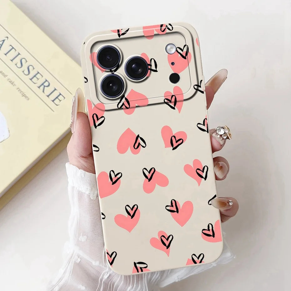 Cutie case for iPhone 17 Pro Max 17 Air Soft Silicone Shockproof Cases For iPhone17 17Pro 17Air Covers Bumpers