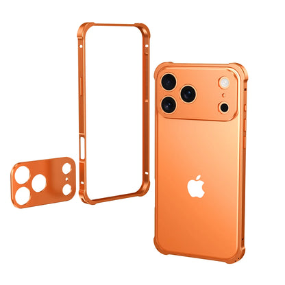 Luxury High-end Official Colour Alloy Aluminium Frame Phone Cases For IPhone 17 Air 17 Pro Max Anti-Shock Lens Rugged Back Cover