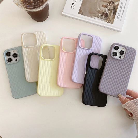 Macaron Cream Solid Color Slim Phone Case For iPhone 15 14 by Quickfindgoods. Store