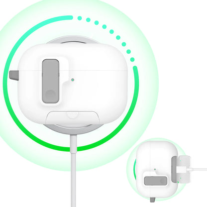 2025 for Airpods Pro 3 Protective Case Phone Stand Design with Cleaner Kit Magnetic Automatic Lock for Airpods Pro 3(Sand Stone)