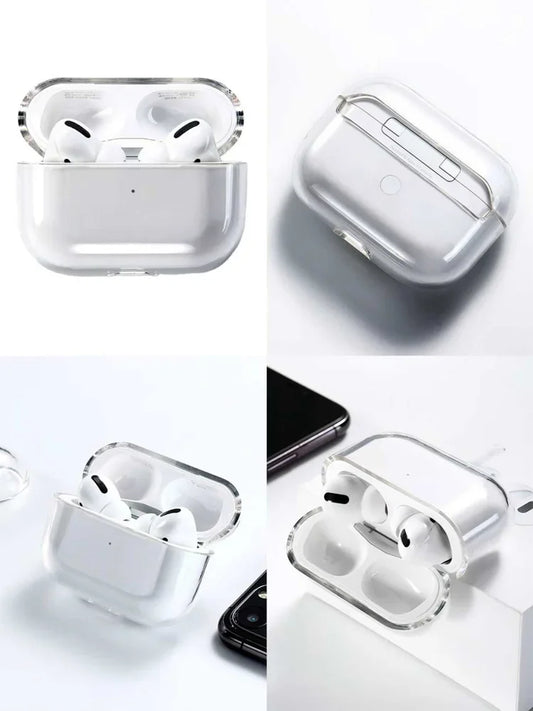 PC Earphone Cases For Airpods 4/Airpods 3 Case Headphones Protective transparent Case  Airpods Pro 2 Airpods Covers 1-2PCS