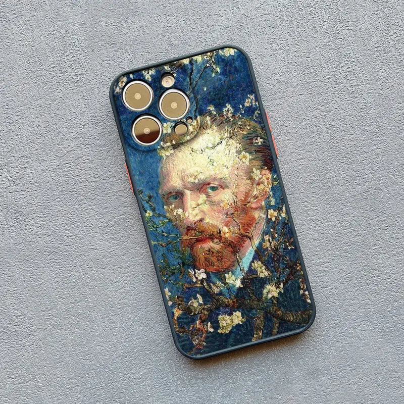Art Painting Phone Cases For iPhone 11 12 13 14 15 16 Pro Max 15 14 Plus 13 12 Mini X XS XR 7 8 Plus SE2 Shockproof Case Cover