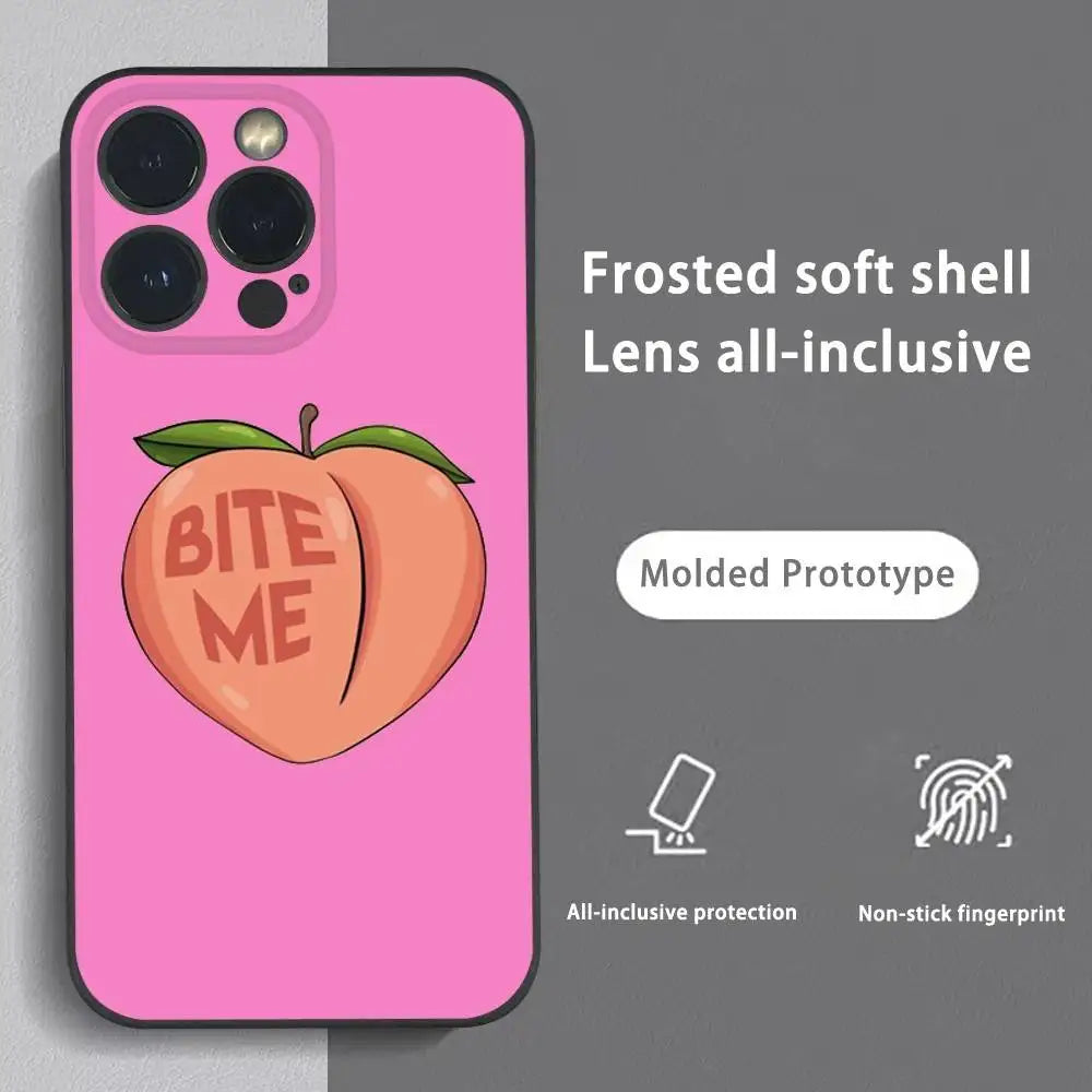 Comics Sex Icon Funny Phone Case For IPhone 16 15 14 13 Pro Max Plus Mini Frosted Soft Shell Funda Shockproof Cases