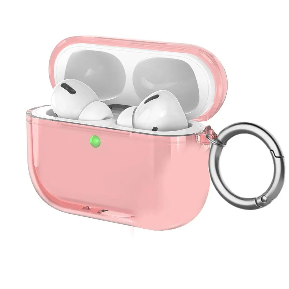 For AirPods Pro 3 Transparent Full Protective Shockproof Case Soft TPU Clear Headphone Cover With Keychain For Airpods Pro 3
