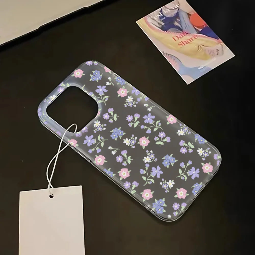 Flower Matte Case For iPhone 17 Cases iPhone 17 Air 16 Pro Max 12 14 11 13 15 Fundas Soft Shockproof Cover Leopard Phone Bumper