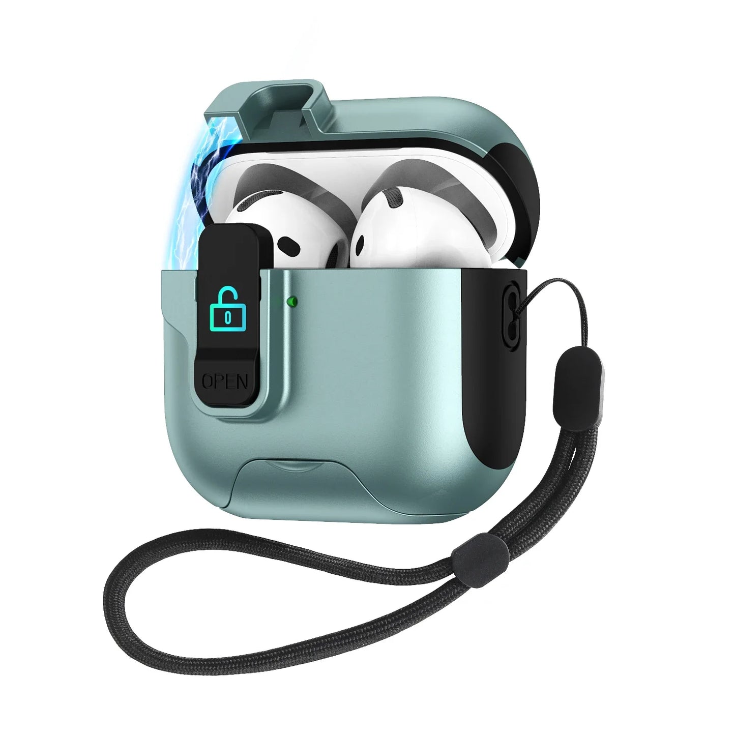 Case for IPhone 4 Cover Magnetic Latch Cap Phone Holder Cases Wireless Headphone for IPhone 3 Pro 2 1 Pro2 Covers with Lanyard