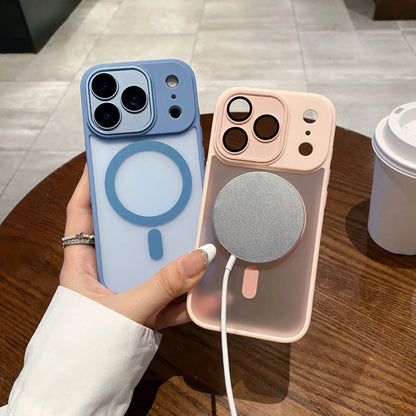 Phone Case for iPhone17 ProMax 17PRO 17Air Luxury Matte Protective Cover For iphone 17 Magsafe Magnetic Wireless Charging Shell