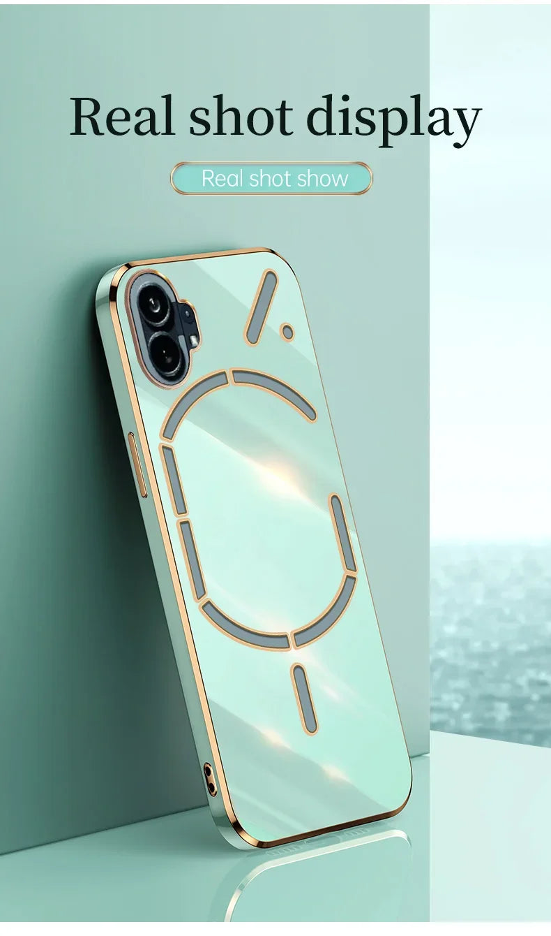 For Nothing Phone 1 Case For NothingPhone1 Phone1 Silicone Shockproof Back Cover Coque Carcase 6D Plaiting Soft TPU Phone Cases