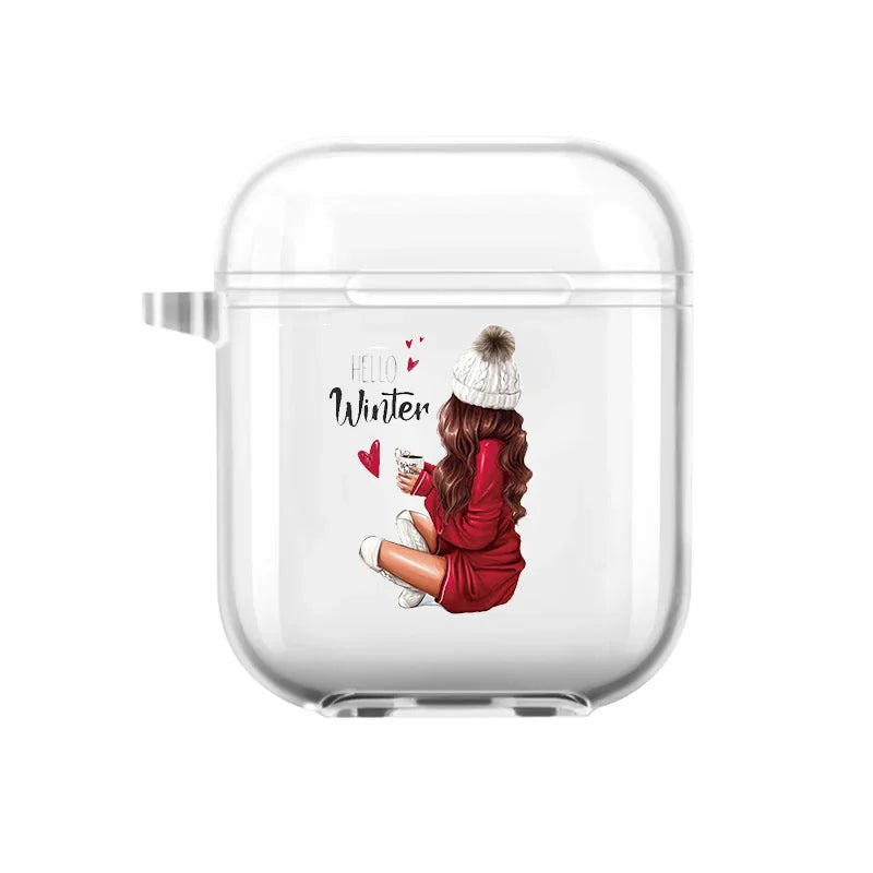 Christmas Santa Elk Earphone Case for Airpods 4th 3rd 2 Pro Shockproof Cover for Airpod 2 3 1 Protective Accessorie Shell Fundas