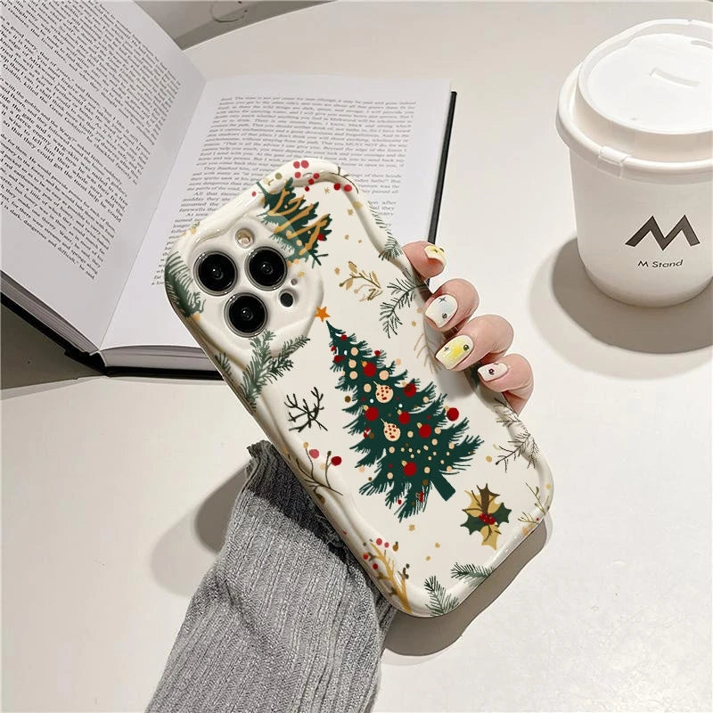Christmas Celebration Tree Phone Case For iPhone 17 16 15 14 13 12 11 Pro Max XS XR 7 8 Plus SE2 16E 17Air Shockproof Soft Cover