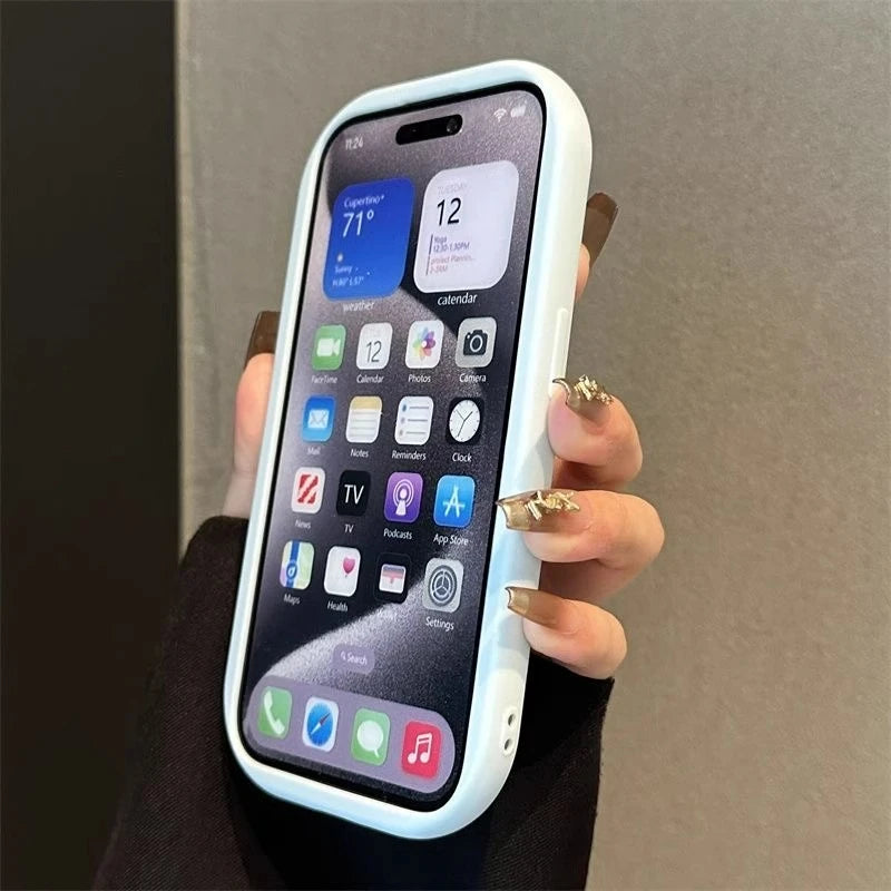 Cute Soft Silicone Candy Color Phone Case For iPhone 17 Air 11 12 13 14 15 16 Pro Max Plus Shockproof Bumper Back Cases Cover