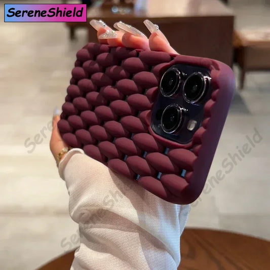 Soft Silicone Heat Dissipation Phone Case For IPhone 11 12 13 14 15 Pro Max X Xs Max XR 7 8 Plus Hollow Bumper Cases Cover