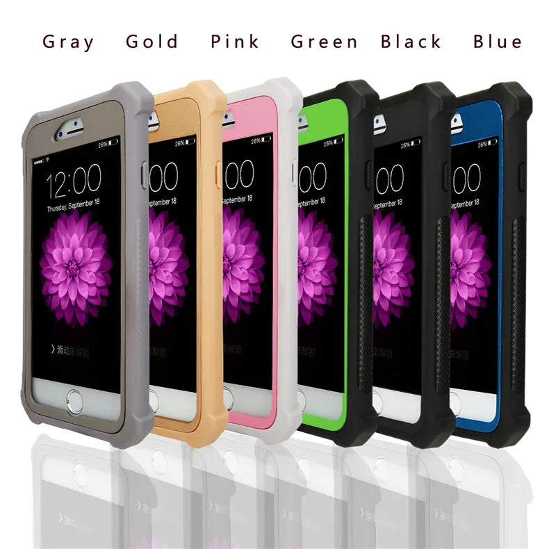 Heavy Duty Protection Urban Doom Armor PC+TPU Case for iPhone 16 15 14 13 12 11 Pro Max Plus Transparent Shockproof Cover