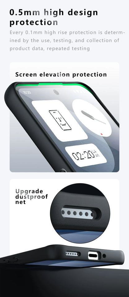 Clear Case For Nothing Phone 3a Cover Nothing Phone 3a Fundas Hard PC Camera Protector Shockproof Back Case For Nothing Phone 3a