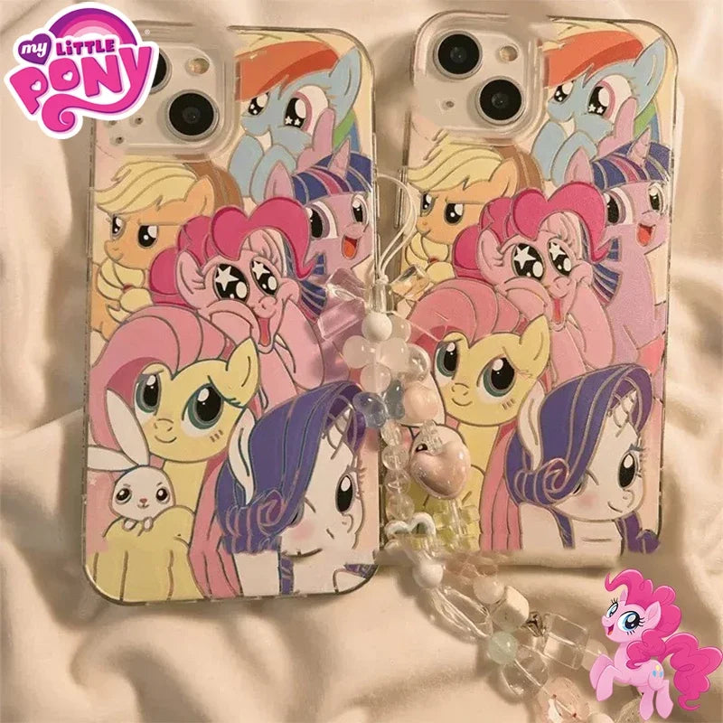 My Little Pony Pinkie Pie Phone Cases for IPhone 15 14 13 12 11 Pro Max Y2K Decorative Cover for IPhone 14 15 Plus Protective