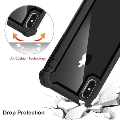 Heavy Duty Protection Urban Doom Armor PC+TPU Case for iPhone 16 15 14 13 12 11 Pro Max Plus Transparent Shockproof Cover