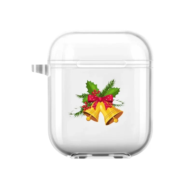 Christmas Santa Elk Earphone Case for Airpods 4th 3rd 2 Pro Shockproof Cover for Airpod 2 3 1 Protective Accessorie Shell Fundas