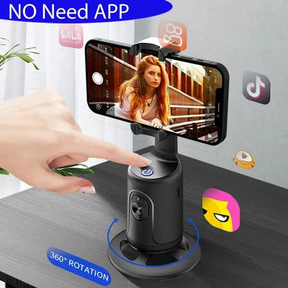 Auto Tracking Shooting Gimbal AI Camera Recognition Body Face Track 360 Rotation Intelligent