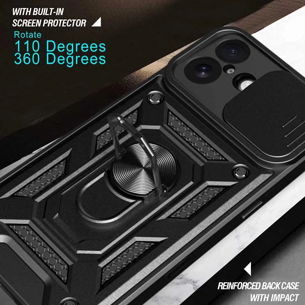 Shockproof Armor Case For iPhone 17 Car Holder Phone Cover for iPhone17 5G Camera Lens Protection Fundas