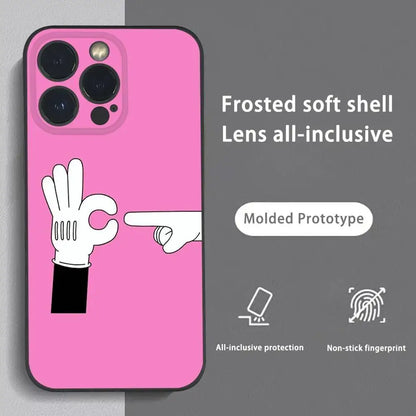 Comics Sex Icon Funny Phone Case For IPhone 16 15 14 13 Pro Max Plus Mini Frosted Soft Shell Funda Shockproof Cases