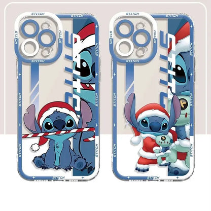 Christmas Stitch Cute Phone Case For IPhone 17 Air 16 14 12 11 Pro Max 15 Plus 13 Mini 16E Cool Simple Full Protection Cover