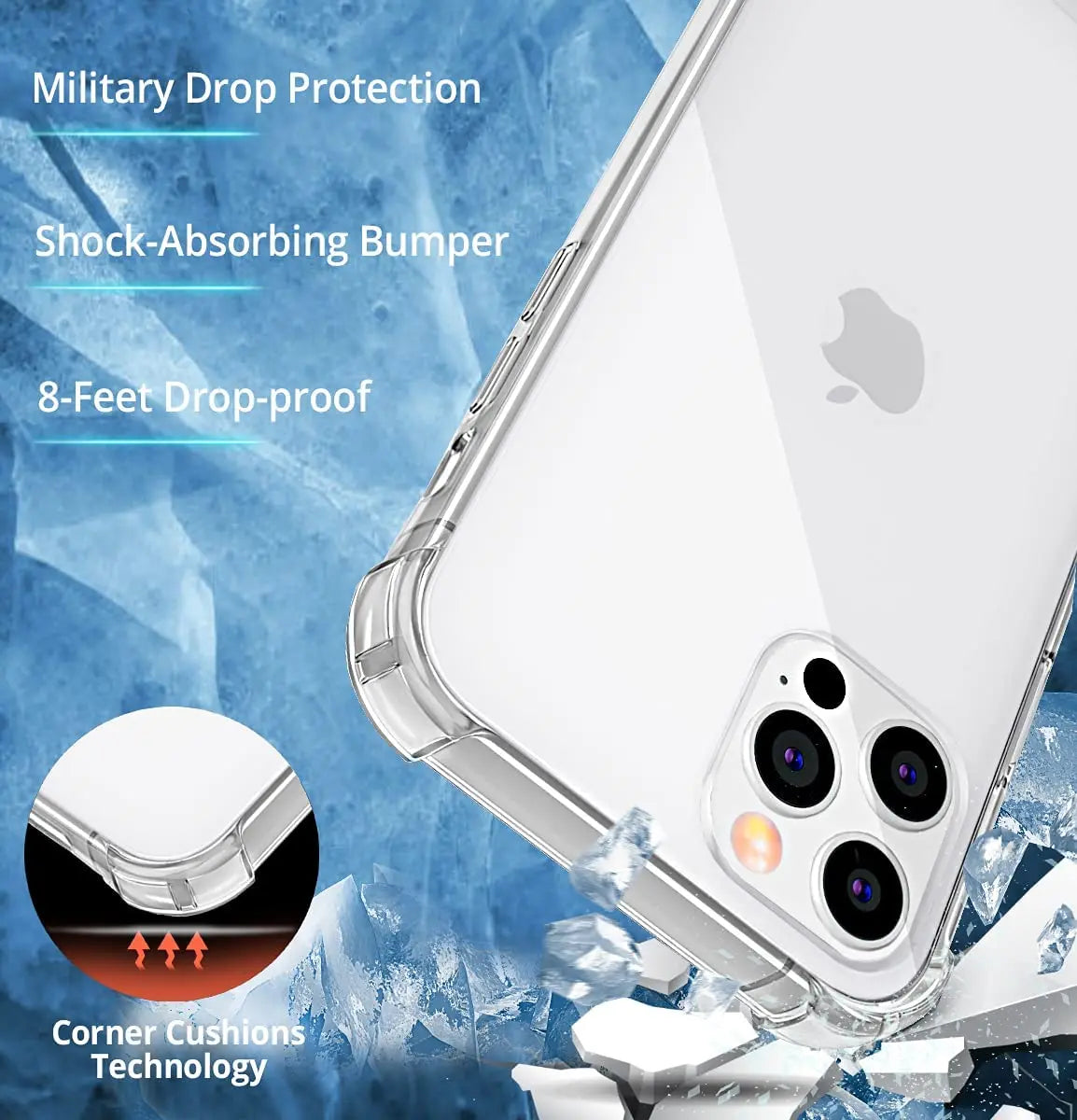 Air Bag Clear Thick Shockproof Phone Case For iPhone 16 Pro Max Lens Protection Case for iPhone 16 Plus 16Pro Max Cover Cases