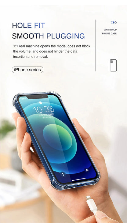 Air Bag Clear Thick Shockproof Phone Case For iPhone 16 Pro Max Lens Protection Case for iPhone 16 Plus 16Pro Max Cover Cases