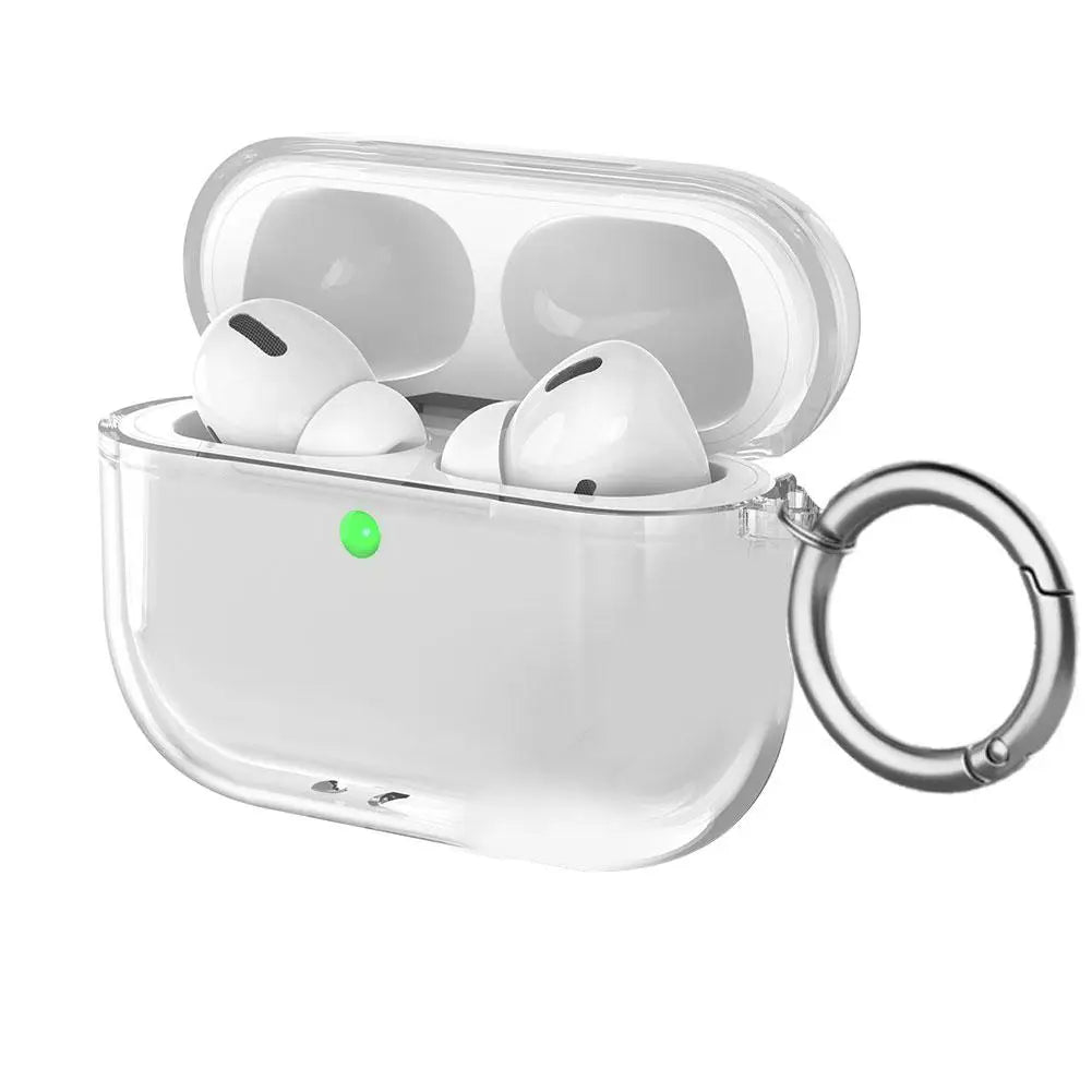 For AirPods Pro 3 Transparent Full Protective Shockproof Case Soft TPU Clear Headphone Cover With Keychain For Airpods Pro 3